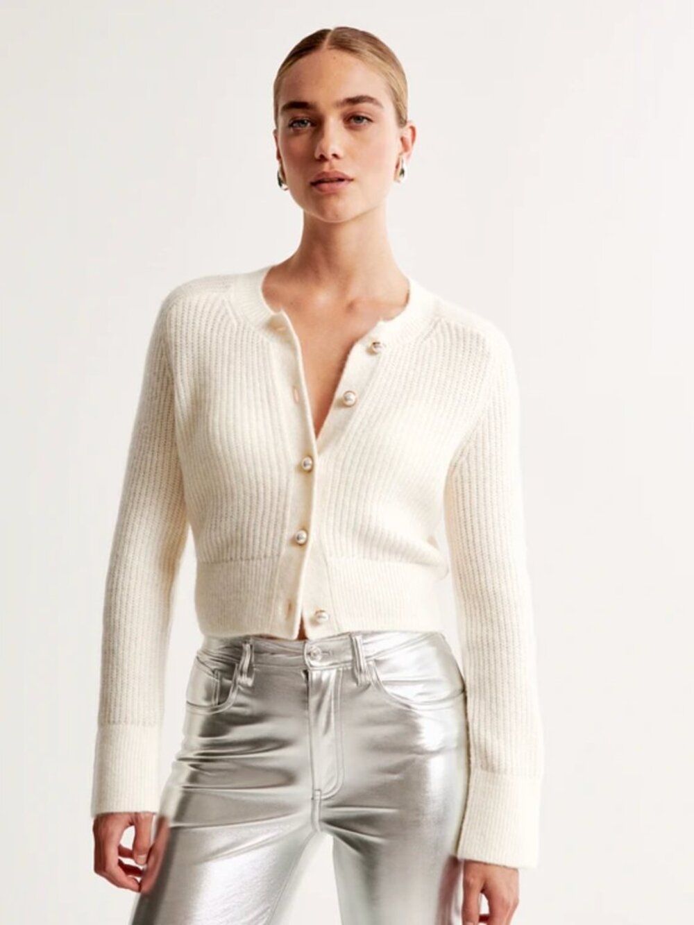Abercrombie Crew Pearl Button Cardigan